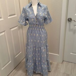 Sunday up small lace blue dress